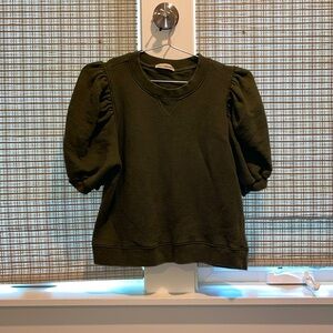 Ulla Johnson cropped short sleeve sweatshirt